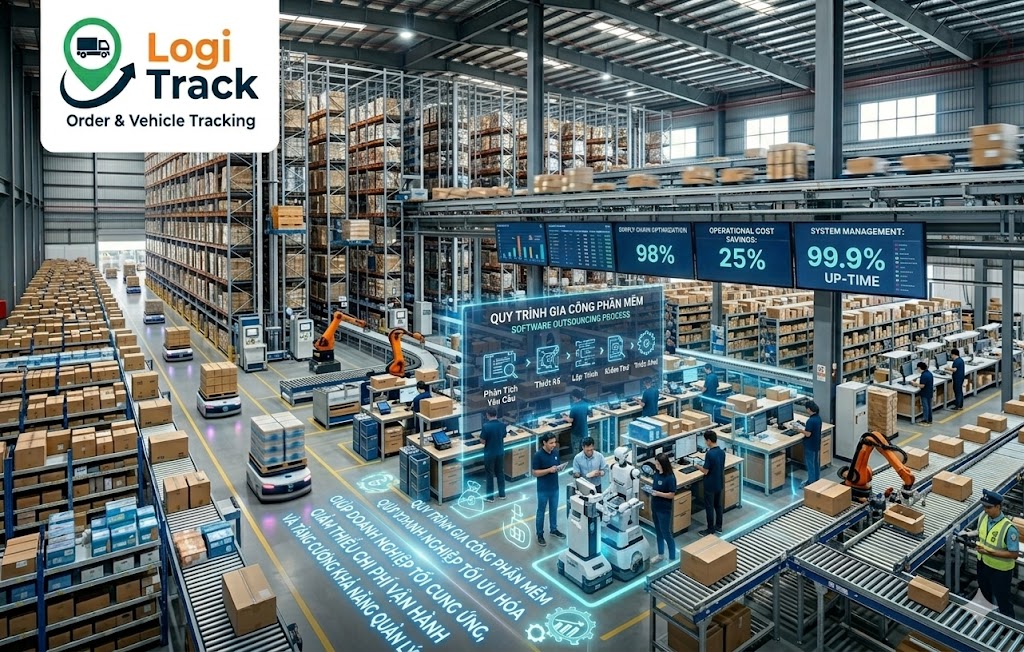 Gia công phần mềm Logistics: Xu hướng chuyển đổi số ngành vận tải và kho vận