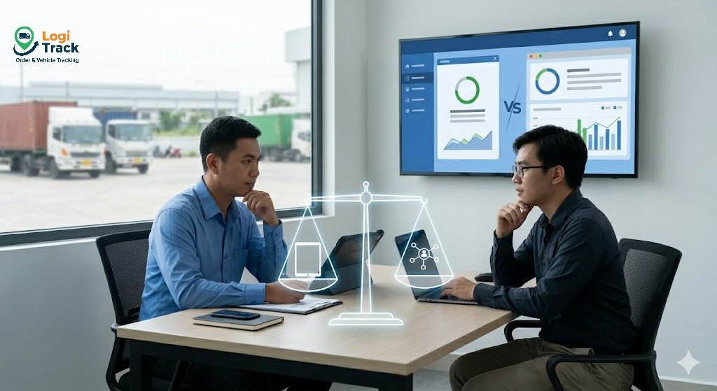 Phần mềm quản lý logistics giúp theo dõi đơn hàng real-time