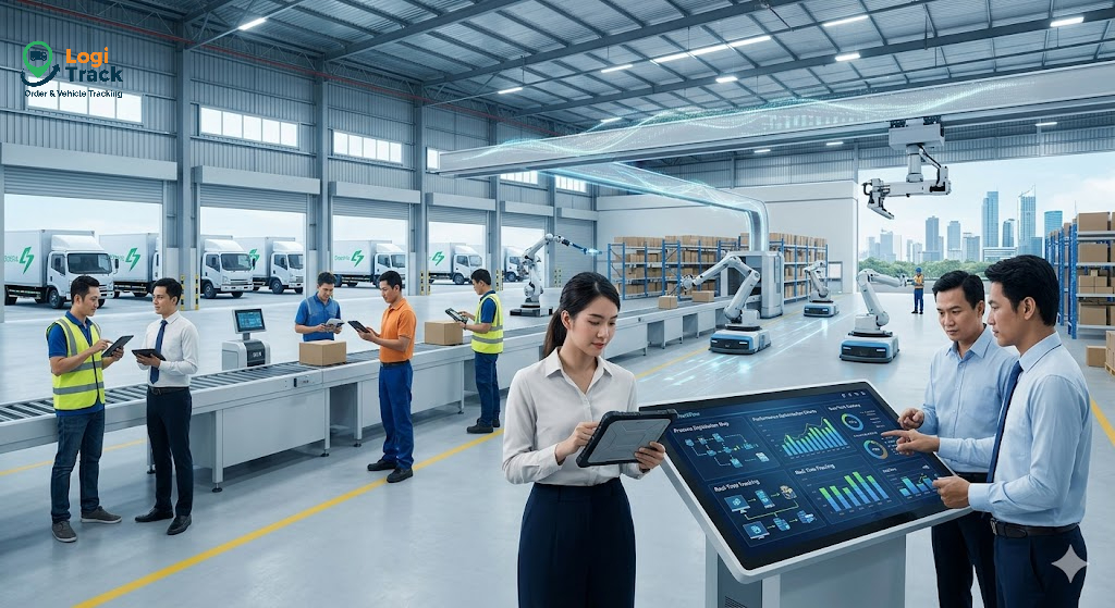 Phần mềm vận tải logistics tích hợp quản lý đơn hàng và giao hàng
