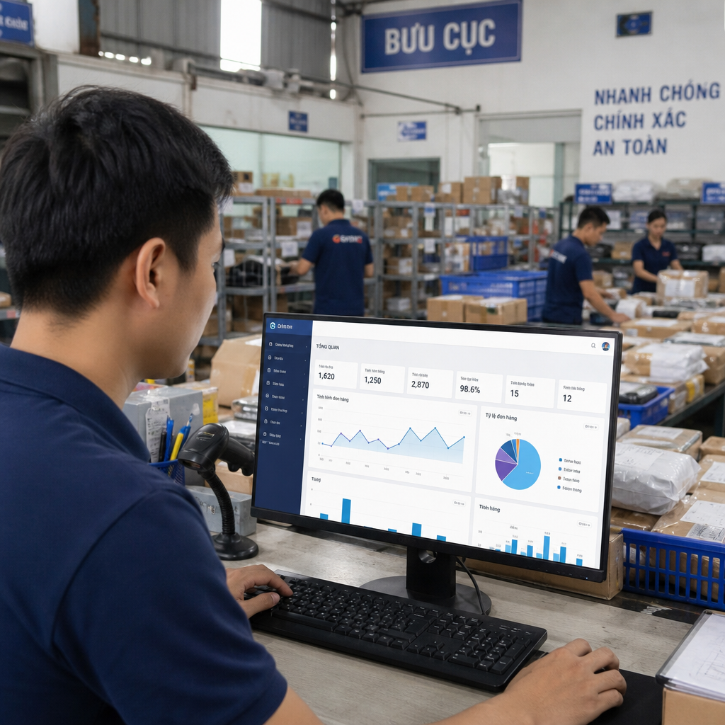 Phần Mềm Quản Lý Bưu Cục Giúp Tối Ưu Vận Hành Và Giảm Chi Phí Như Thế Nào?