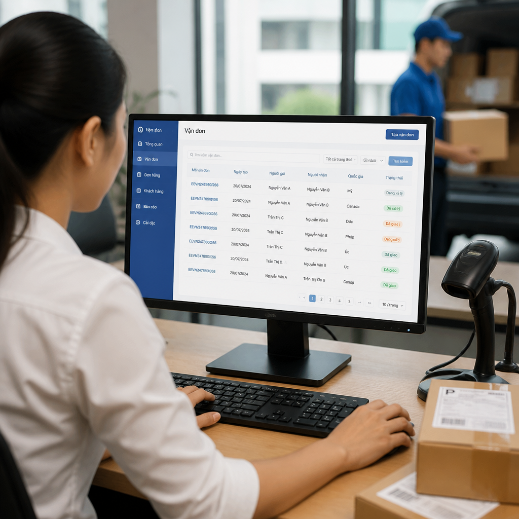 Phần mềm chuyển phát quốc tế: Giải pháp số hóa toàn bộ quy trình giao nhận