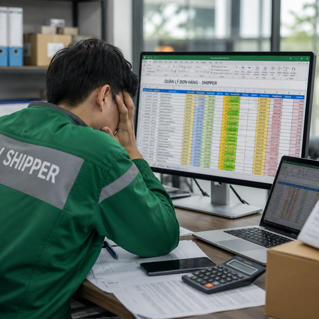 Quản Lý Shipper Bằng Excel Có Những Hạn Chế Gì? 7 Vấn Đề Doanh Nghiệp Thường Gặp