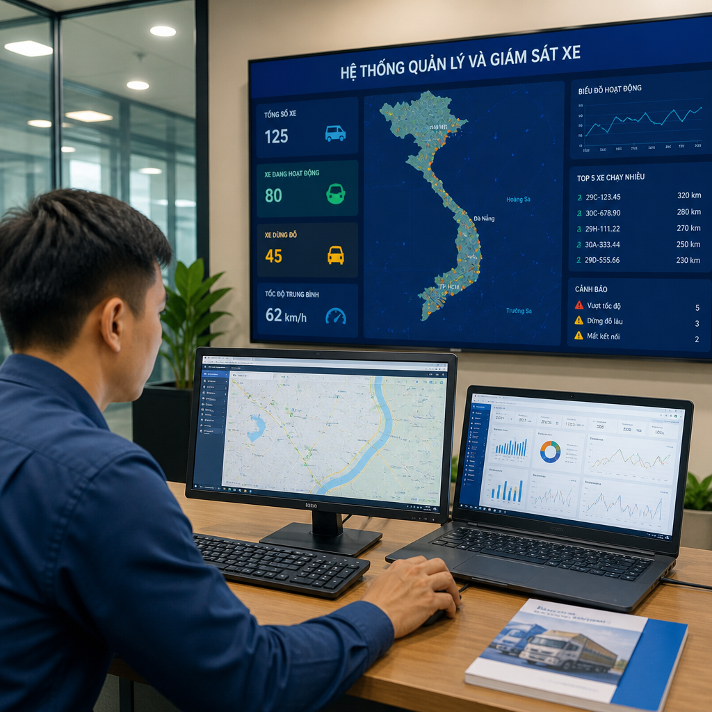 Phần mềm quản lý điều hành xe giúp tối ưu đội xe và tăng hiệu suất vận hành