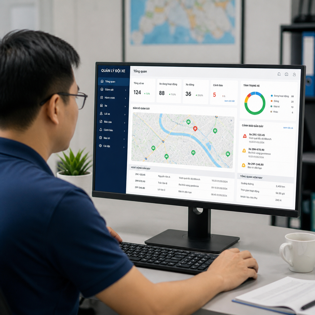 Phần mềm quản lý đội xe có những tính năng gì? 10 chức năng doanh nghiệp cần biết