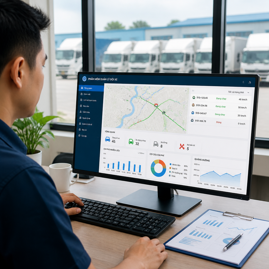 Phần mềm quản lý đội xe giúp doanh nghiệp giảm chi phí vận tải như thế nào?