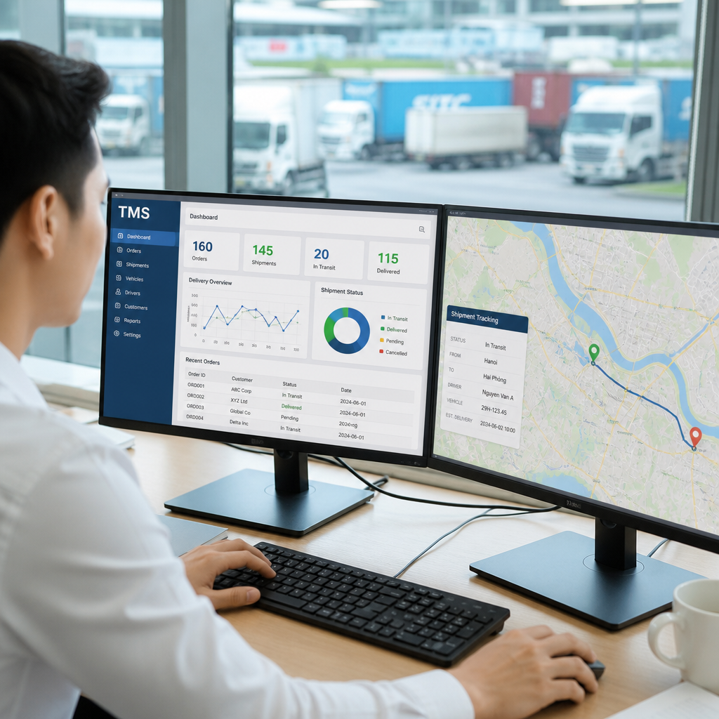 Hệ thống TMS mang lại lợi ích gì cho doanh nghiệp vận tải và logistics?