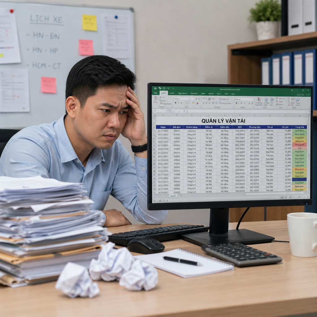 Phần Mềm Quản Lý Vận Tải Bằng Excel: 7 Hạn Chế Khiến Doanh Nghiệp Nên Chuyển Đổi