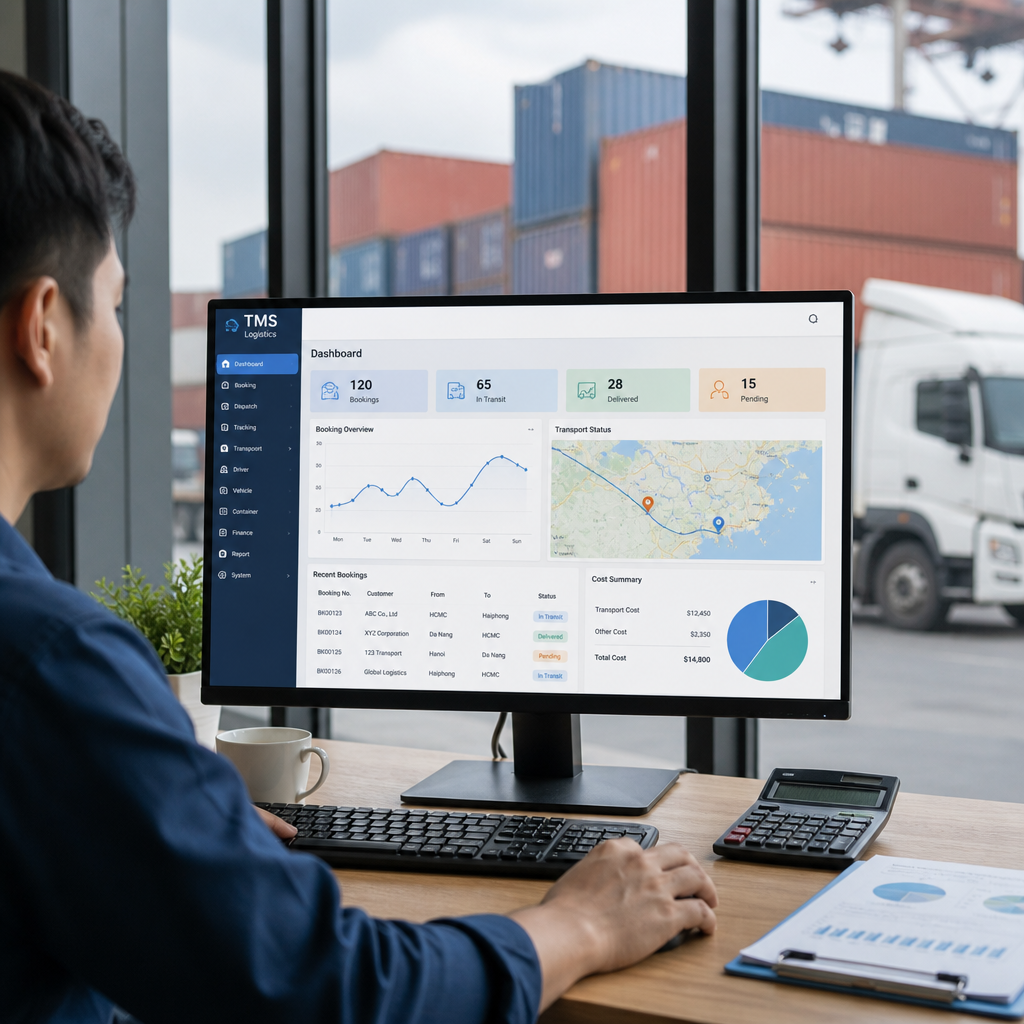 Phần Mềm Quản Lý Vận Tải Container: Tối Ưu Điều Xe, Booking Và Chi Phí