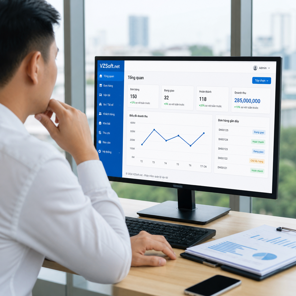 Phần Mềm Quản Lý Vận Tải Miễn Phí VZSoft.net: Có Phù Hợp Với Doanh Nghiệp?