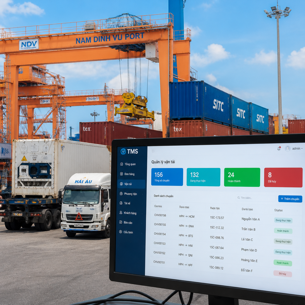 Phần Mềm Vận Tải Container Hải Phòng: Giải Pháp Quản Lý Xe Và Chuyến Cảng