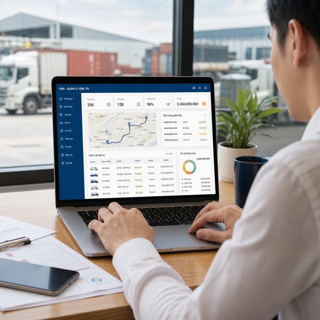 Phần Mềm Quản Lý Vận Tải Logistics: Kết Nối Đơn Hàng, Đội Xe Và Chi Phí