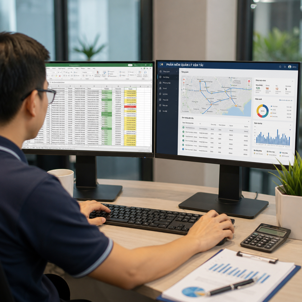 Phần Mềm Thay Excel Quản Lý Vận Tải: Khi Nào Doanh Nghiệp Nên Chuyển Đổi?