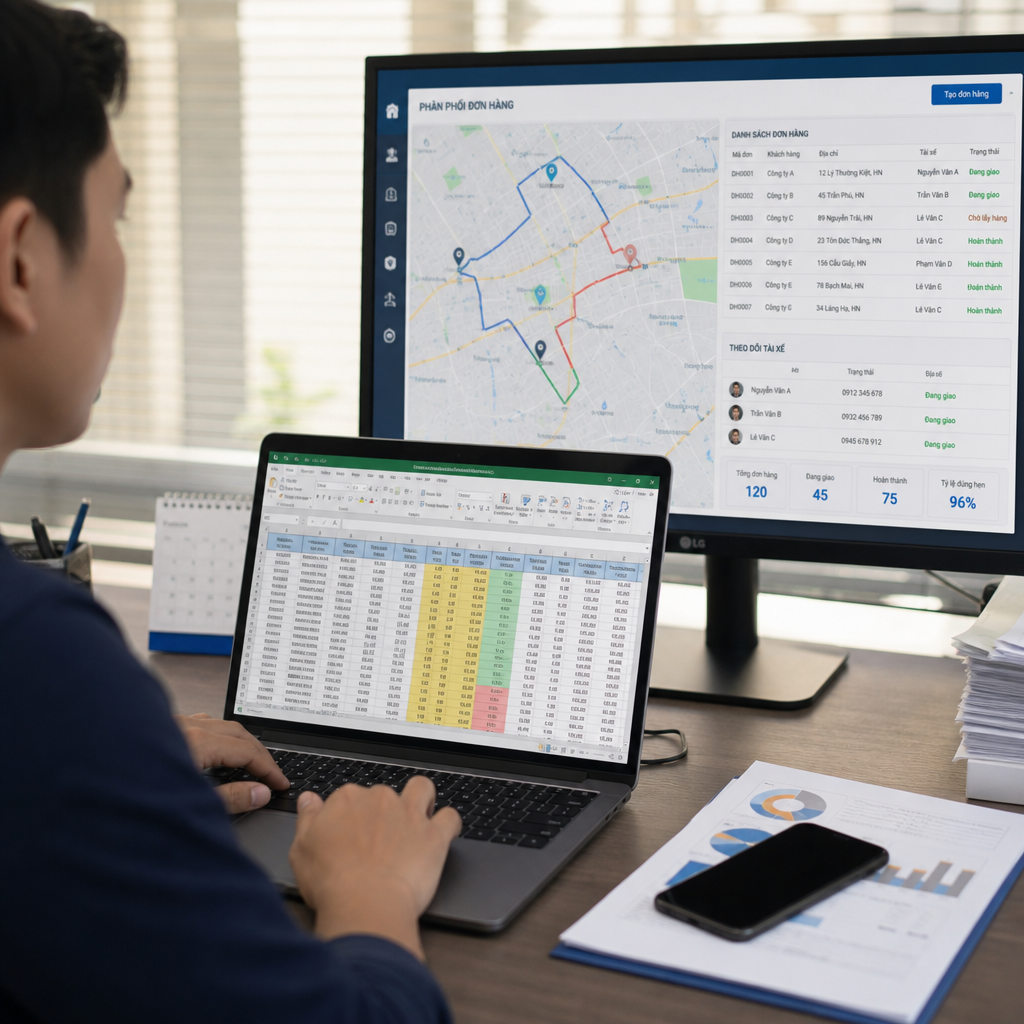 Phần Mềm Thay Excel Quản Lý Vận Tải: Khi Nào Doanh Nghiệp Nên Chuyển Đổi?