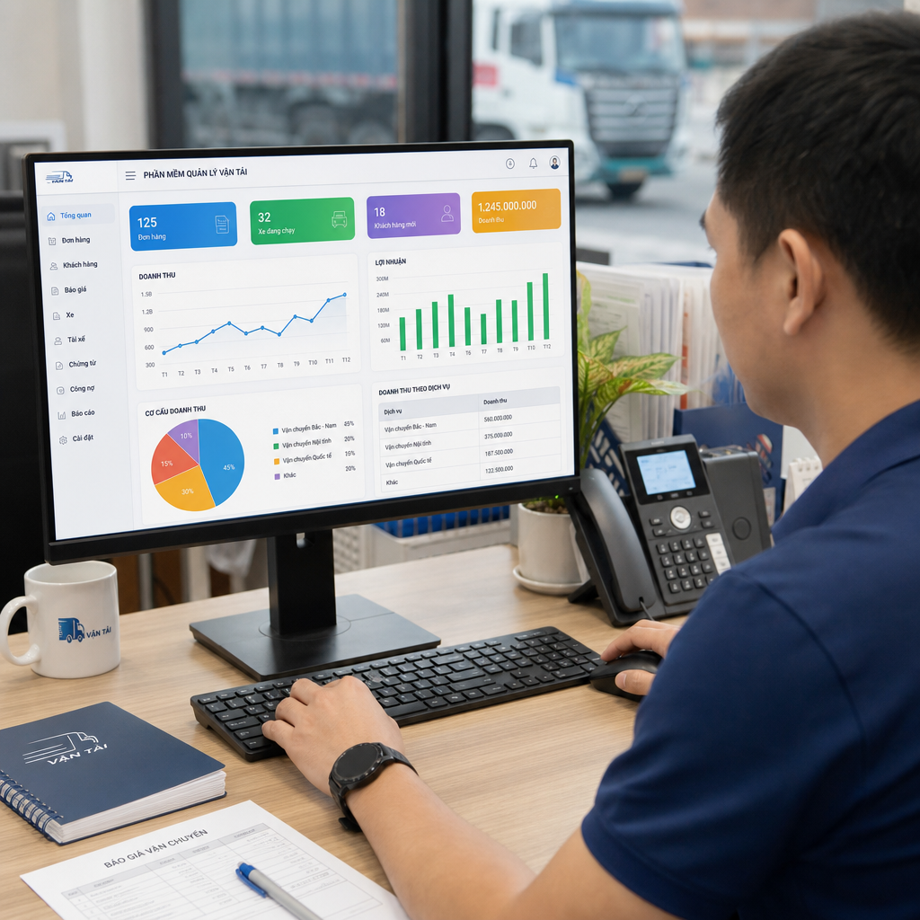 Phần Mềm Kinh Doanh Vận Tải: Quản Lý Khách Hàng, Báo Giá Và Lợi Nhuận