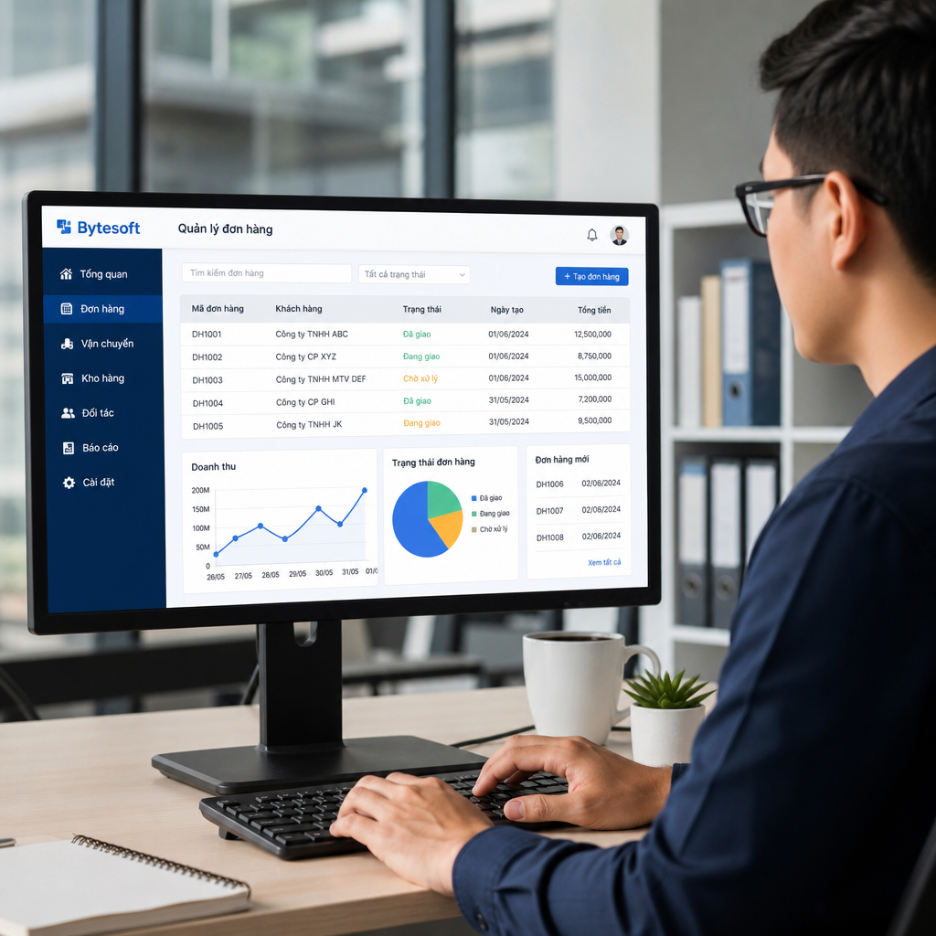 Phần mềm quản lý logistics Bytesoft: Tính năng, chi phí và giải pháp