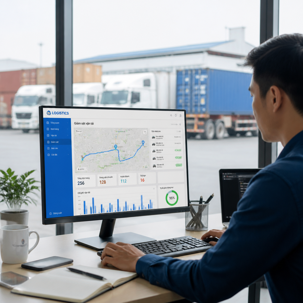 Phần mềm quản lý vận tải logistics: Tối ưu điều phối và chi phí