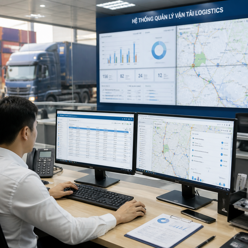 Phần mềm quản lý vận tải logistics: Tối ưu điều phối và chi phí