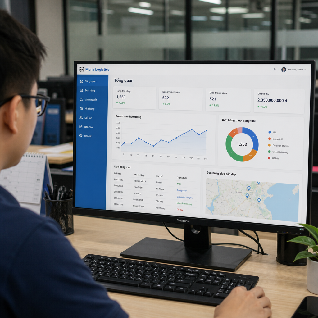 Phần mềm Mona Logistics: Tính năng, chi phí và giải pháp quản lý