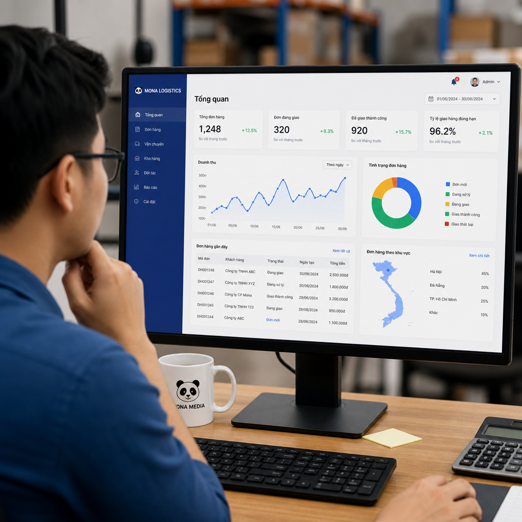 Phần mềm Mona Logistics: Tính năng, chi phí và giải pháp quản lý