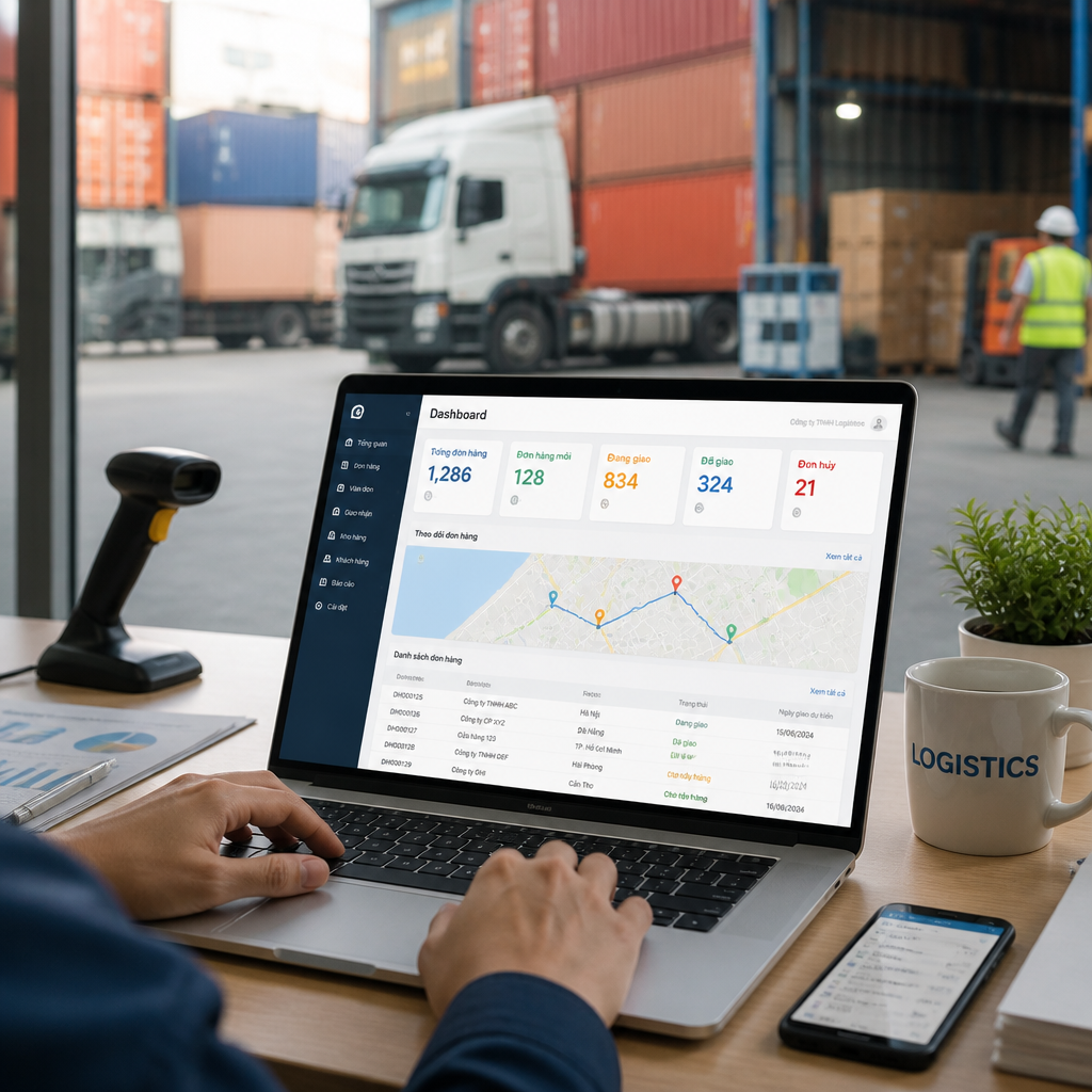 Phần mềm vận chuyển logistics: Quản lý đơn hàng và giao nhận hiệu quả
