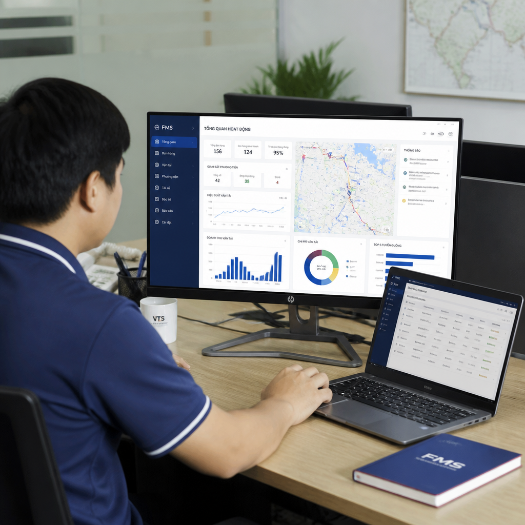 Phần mềm logistics FMS: Giải pháp quản lý vận tải và đội xe