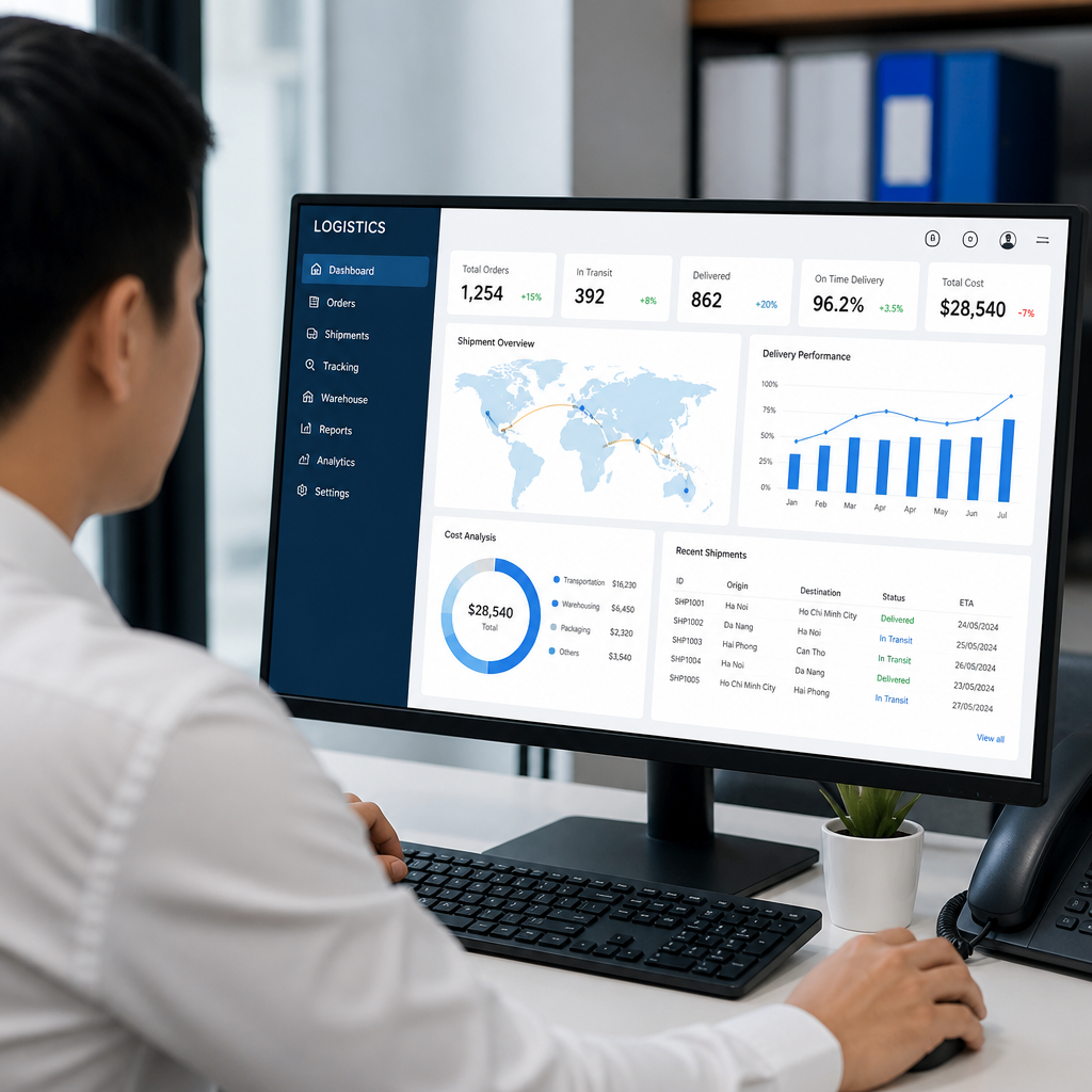 Giải pháp phần mềm logistics: Số hóa quy trình và tối ưu chi phí