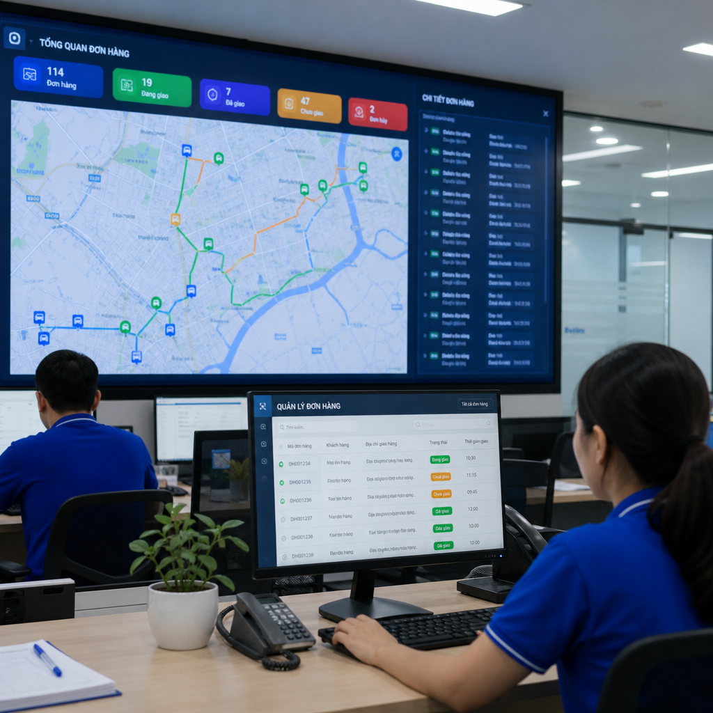 Phần mềm quản lý vận chuyển logistics: Tối ưu giao hàng và điều phối