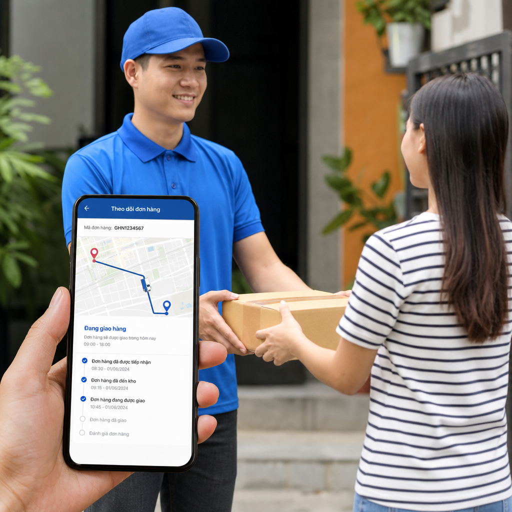 Tạo app phần mềm chuyển phát nhanh: Tính năng, quy trình và chi phí