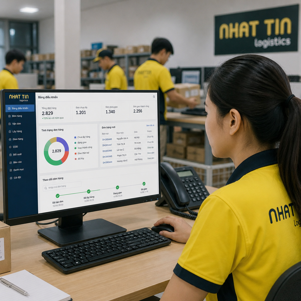 Phần mềm quản lý chuyển phát nhanh: Quản lý đơn hàng từ nhận đến giao