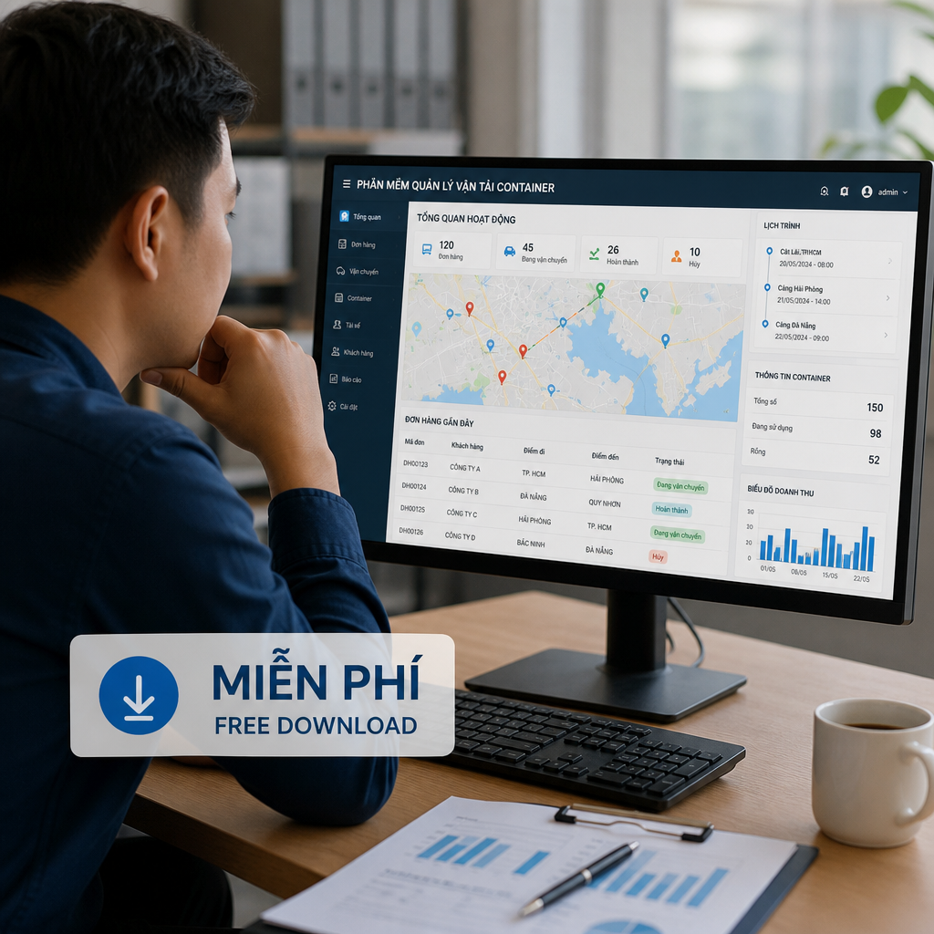 Phần mềm quản lý vận tải container miễn phí: Có nên sử dụng?