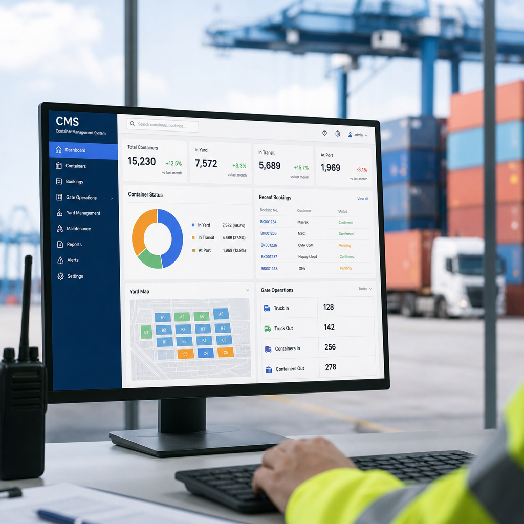 Phần mềm quản lý container CMS: Tính năng và giải pháp quản lý