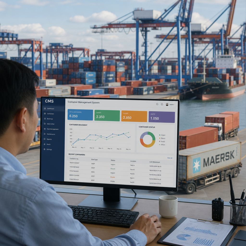 Phần mềm quản lý container CMS: Tính năng và giải pháp quản lý
