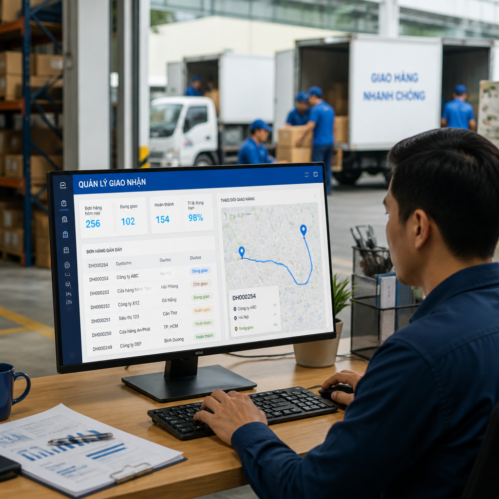 Phần mềm quản lý giao nhận: Tự động hóa quy trình giao hàng cho doanh nghiệp