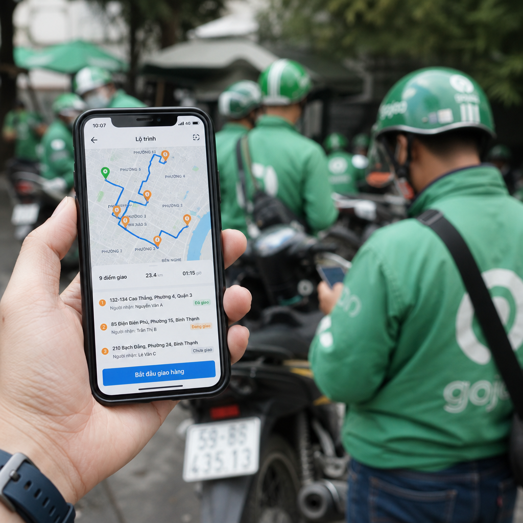 Phần mềm điều phối giao hàng: Tối ưu tuyến đường và phân bổ đơn cho shipper
