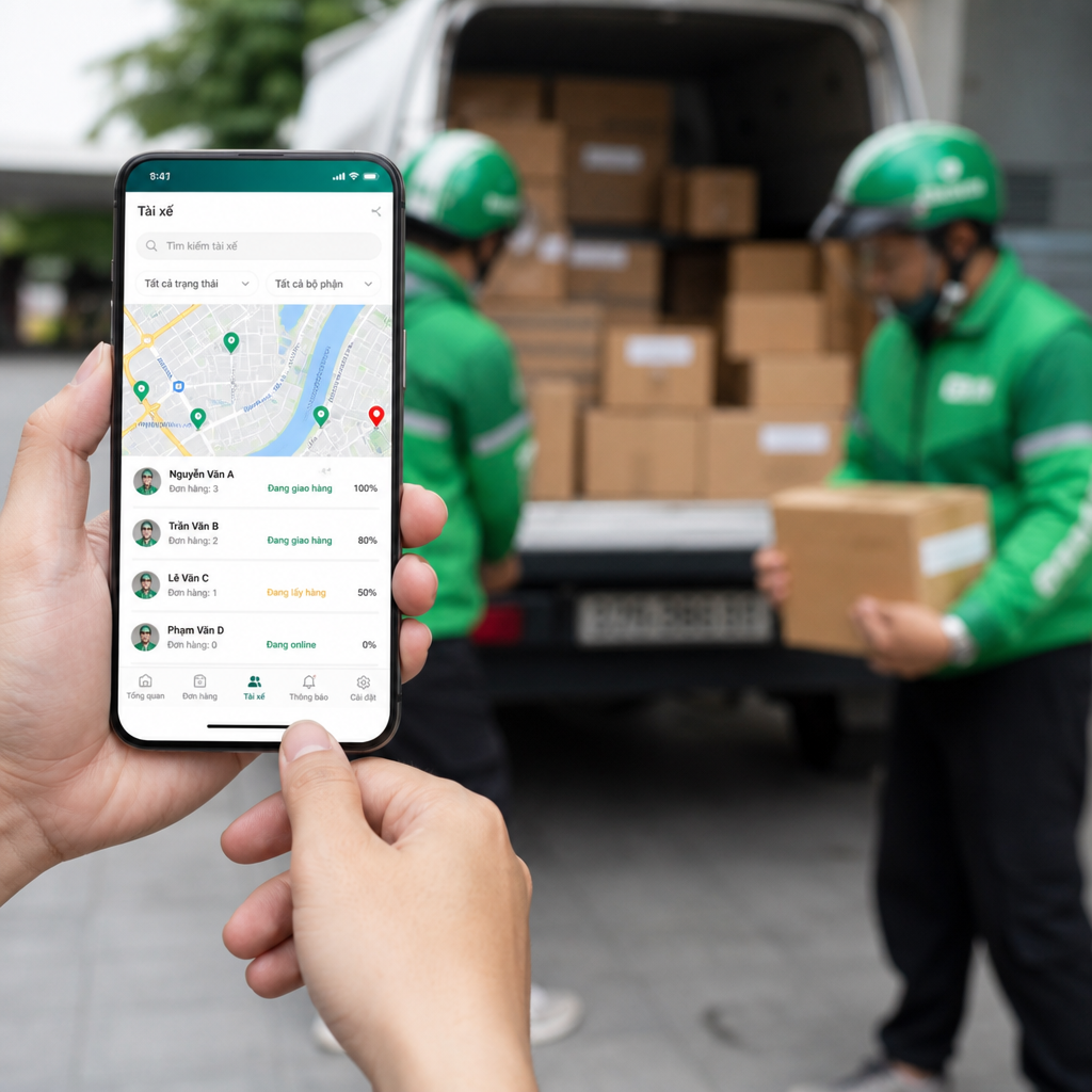 Phần mềm quản lý shipper: Quản lý nhân viên giao hàng và hiệu suất theo thời gian thực