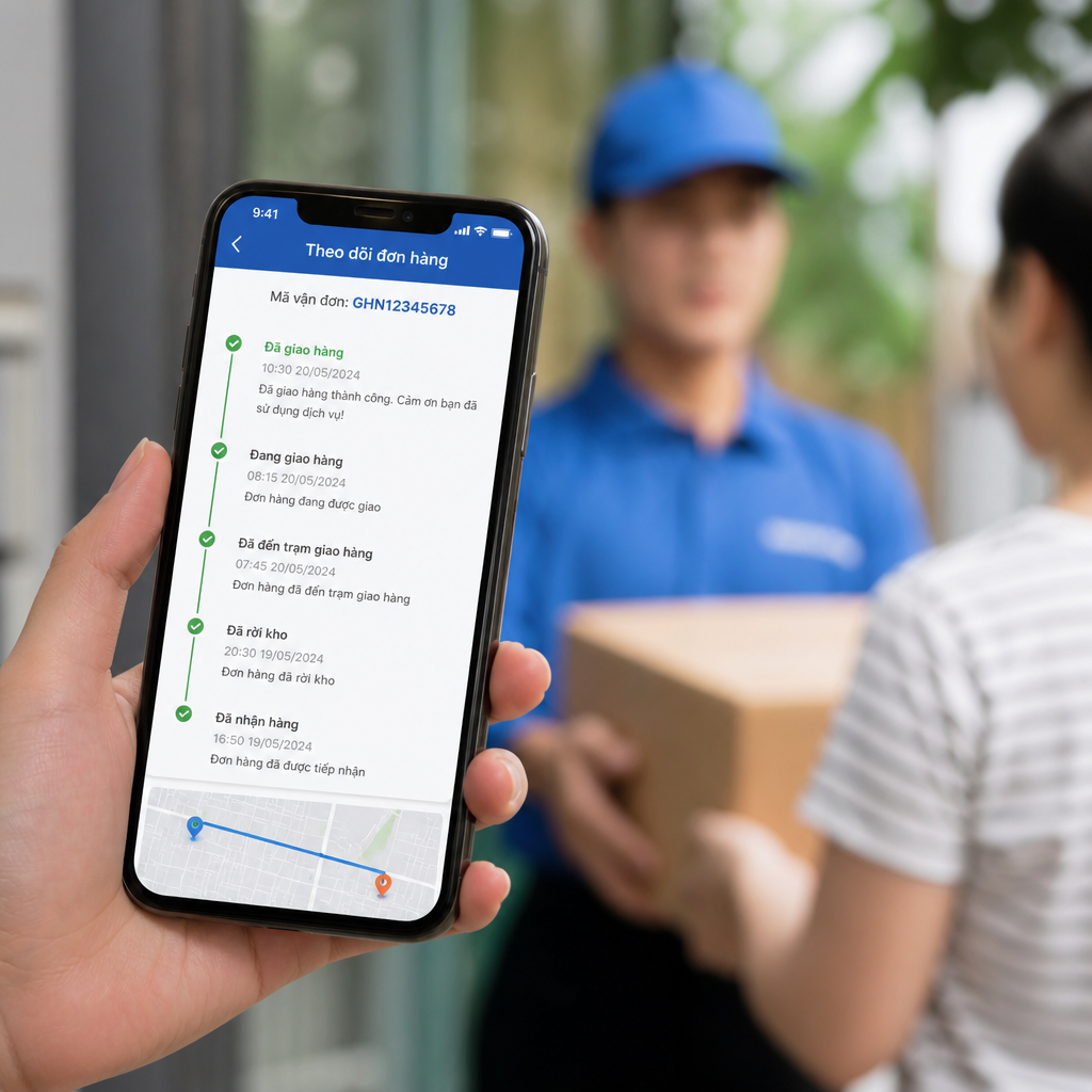 Phần mềm theo dõi đơn hàng: Tra cứu trạng thái giao hàng theo thời gian thực