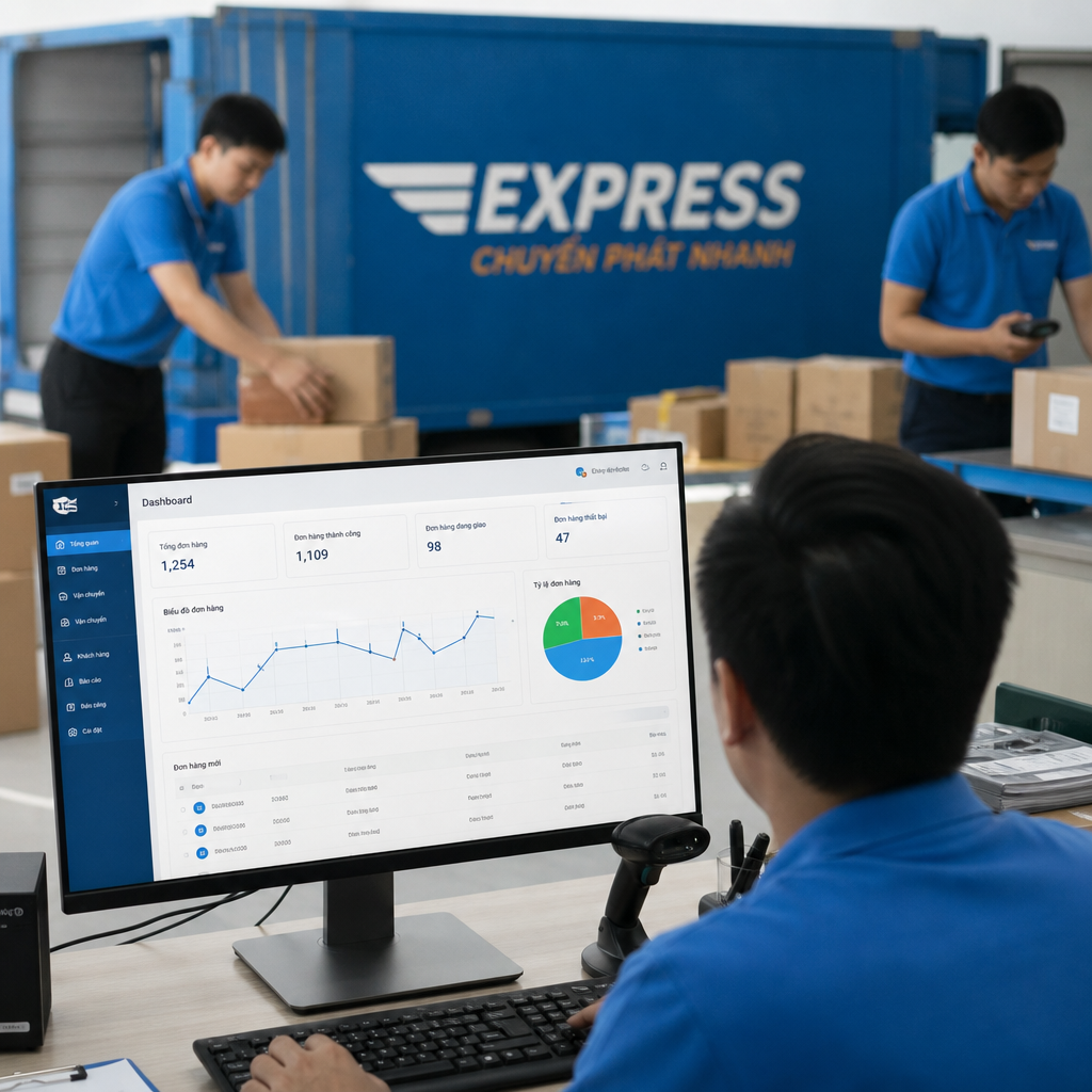 Phần mềm quản lý công ty chuyển phát: Quản lý toàn diện vận hành và kinh doanh