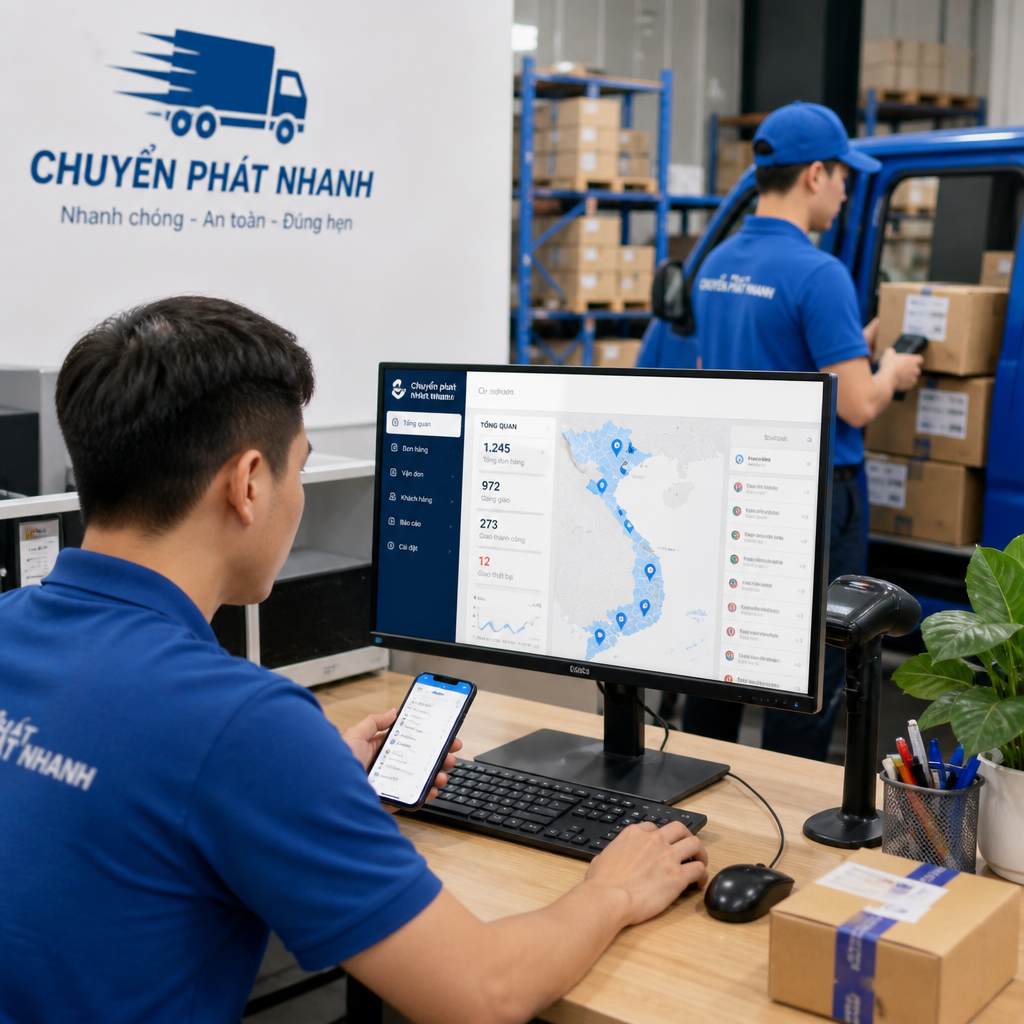 Phần mềm chuyển phát nhanh nội địa: Quản lý giao hàng toàn quốc hiệu quả