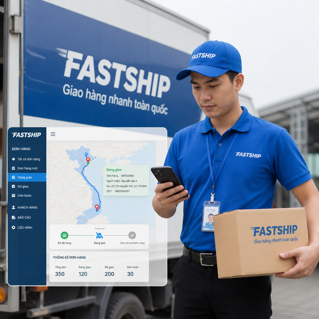 Phần mềm chuyển phát nhanh nội địa: Quản lý giao hàng toàn quốc hiệu quả