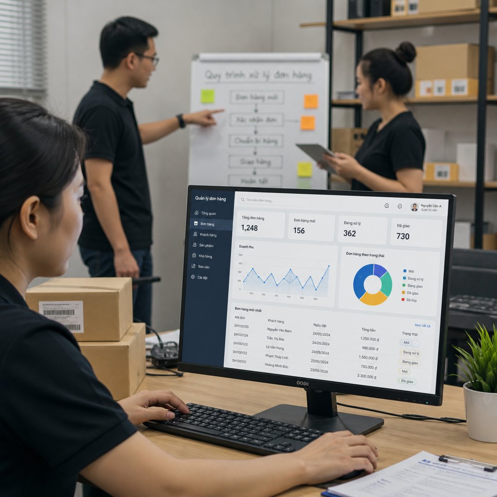 Hệ thống quản lý đơn hàng: Giải pháp số hóa quy trình và nâng cao hiệu quả vận hành