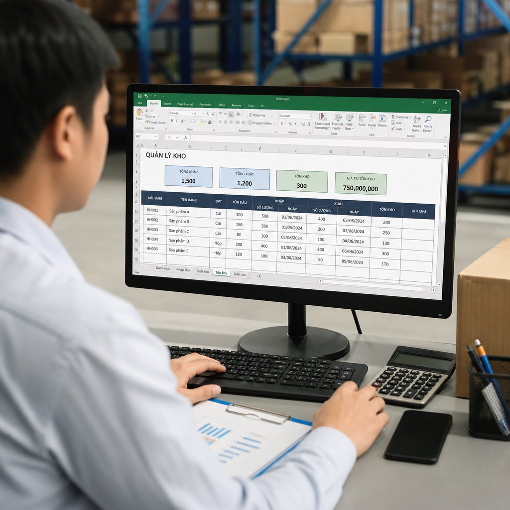 Lựa chọn phần mềm excel quản lý kho phù hợp: Tính năng, lợi ích và kinh nghiệm triển khai