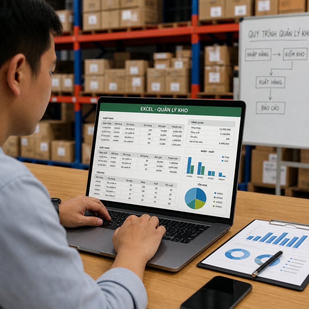 Lựa chọn phần mềm excel quản lý kho phù hợp: Tính năng, lợi ích và kinh nghiệm triển khai