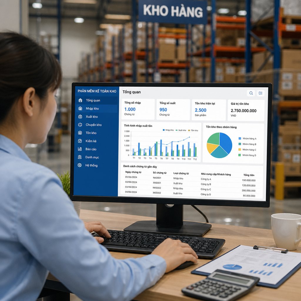 Phần mềm kế toán kho cho doanh nghiệp: Tính năng cần có và tiêu chí lựa chọn