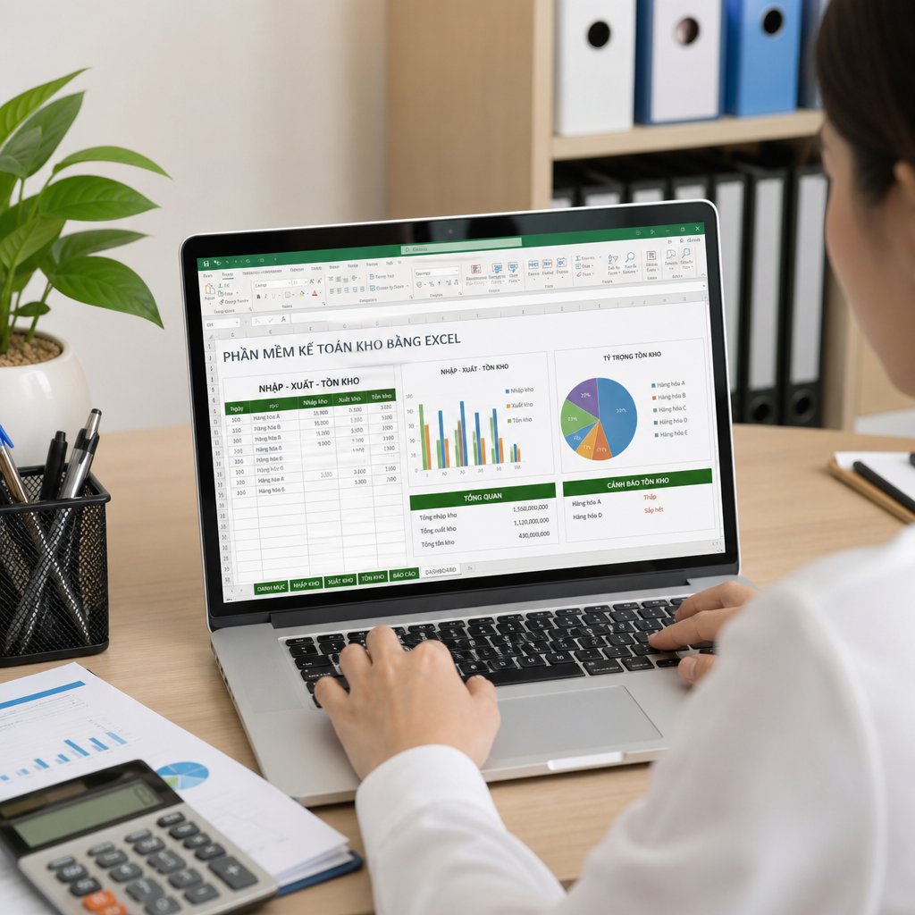 Phần mềm kế toán kho bằng excel cho doanh nghiệp: Tính năng cần có và tiêu chí lựa chọn