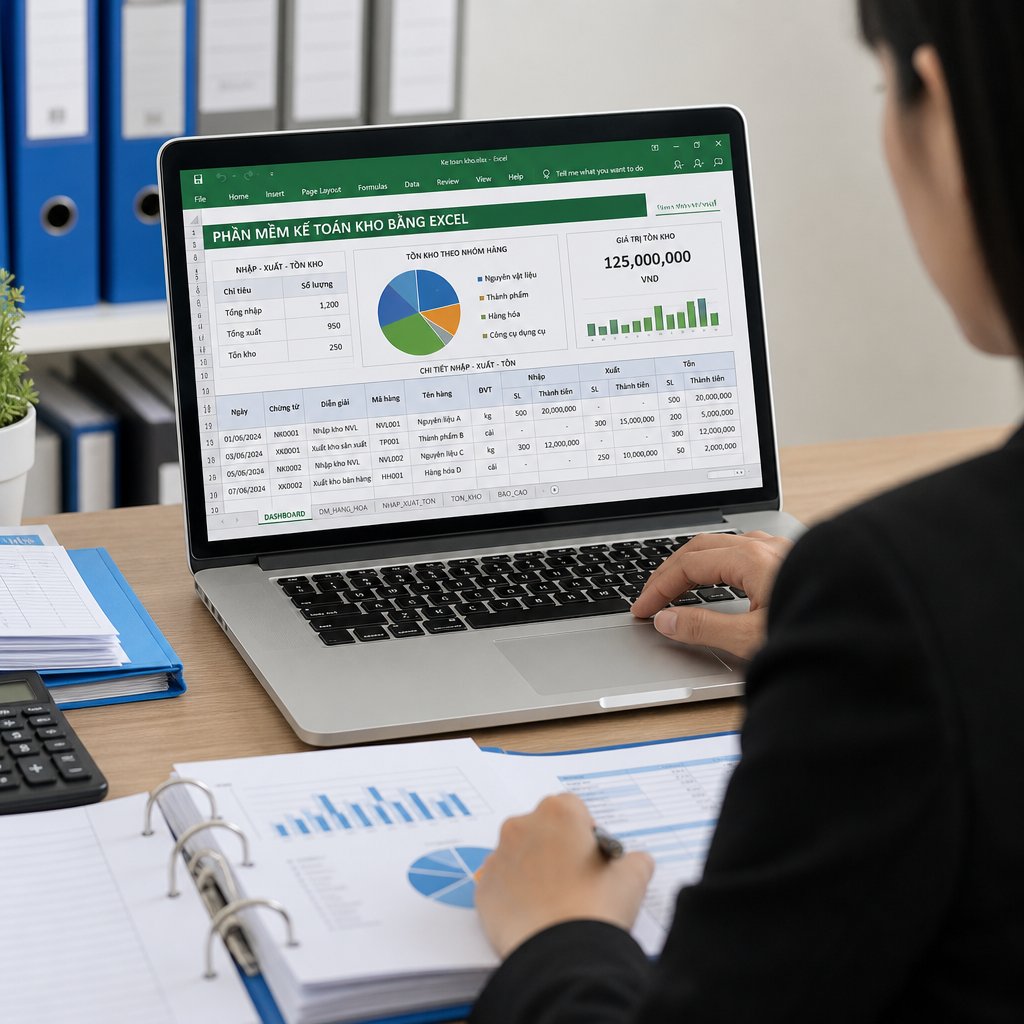 Phần mềm kế toán kho bằng excel cho doanh nghiệp: Tính năng cần có và tiêu chí lựa chọn