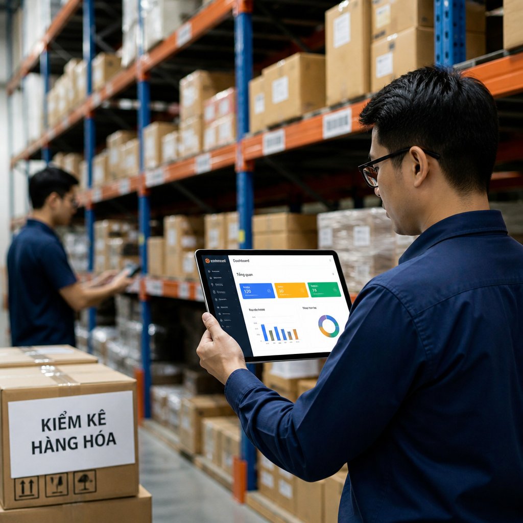 Ứng dụng phần mềm kiểm kê hàng hóa trong doanh nghiệp: Lợi ích và cách triển khai hiệu quả