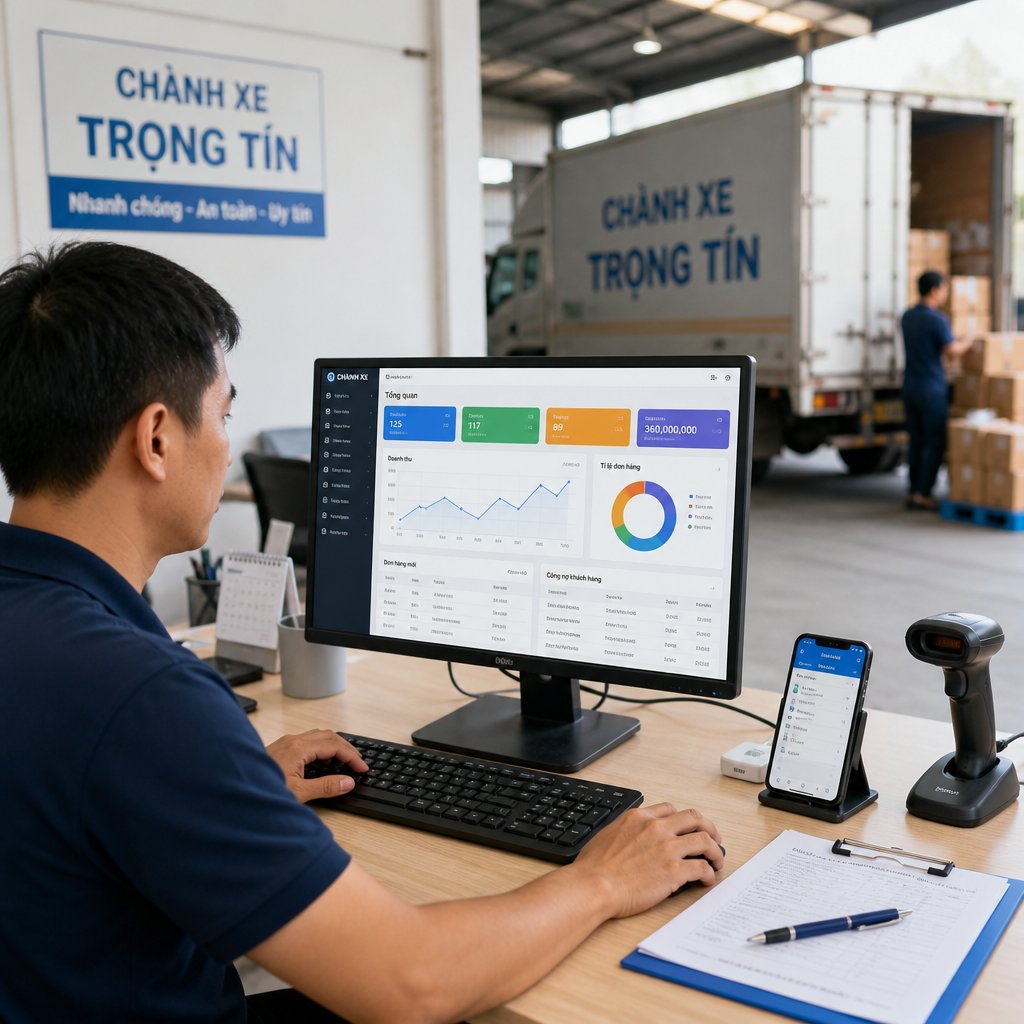 Phần mềm quản lý chành xe: Giải pháp số hóa quy trình và nâng cao hiệu quả vận hành