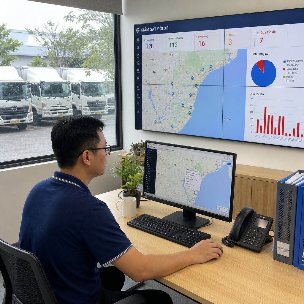 Ứng dụng phần mềm quản lý đội xe trong doanh nghiệp: Lợi ích và cách triển khai hiệu quả