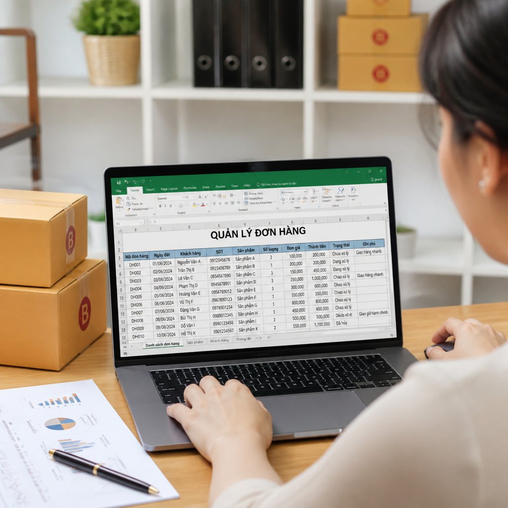 Lựa chọn phần mềm quản lý đơn hàng bằng excel phù hợp: Tính năng, lợi ích và kinh nghiệm triển khai