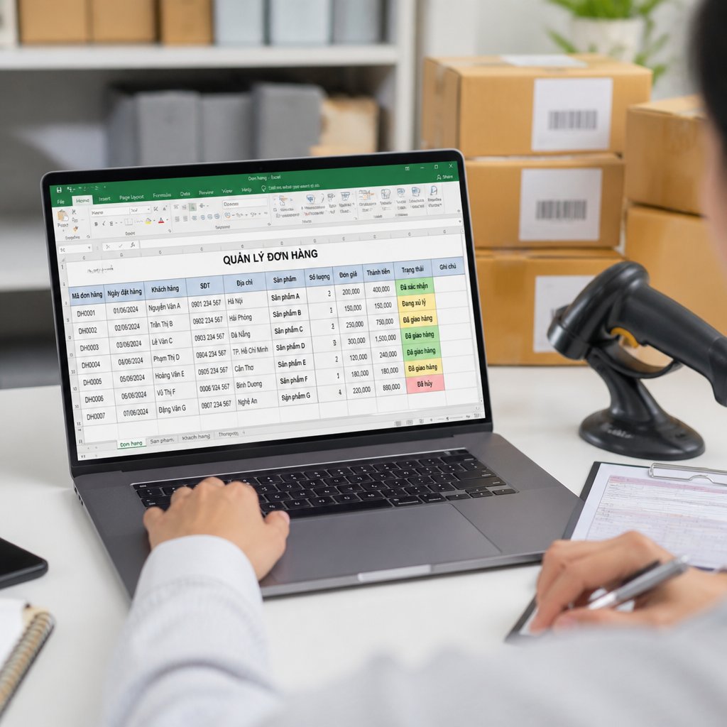 Lựa chọn phần mềm quản lý đơn hàng bằng excel phù hợp: Tính năng, lợi ích và kinh nghiệm triển khai